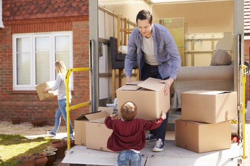 Household furniture being loaded for a move in Bayswater
