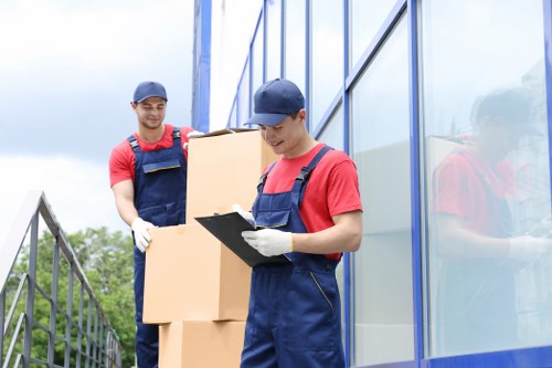 Professional packing and unpacking services in Bayswater with organized moving boxes