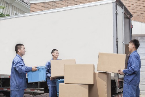 Furniture loading support for a Bayswater moving truck