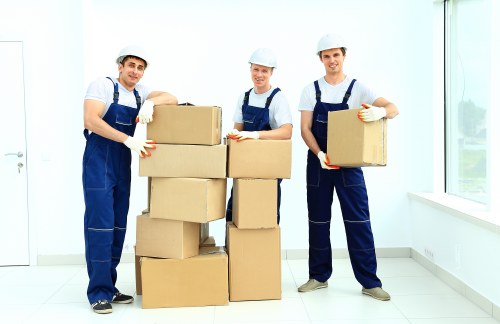 Packed boxes prepared for an urgent Bayswater relocation