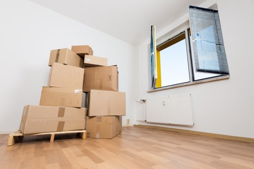 Furniture and boxes loaded securely into a removal truck