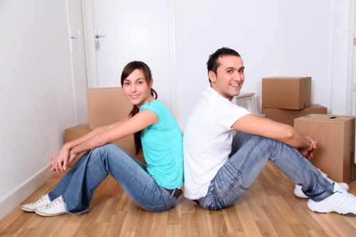 Commercial office assets packed for safe transport