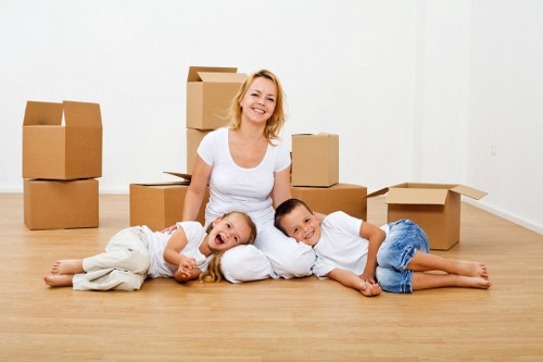 A Bayswater moving team preparing fragile household items