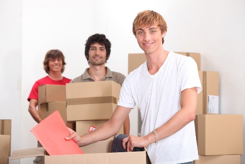 Packed moving van prepared for a Bayswater house move
