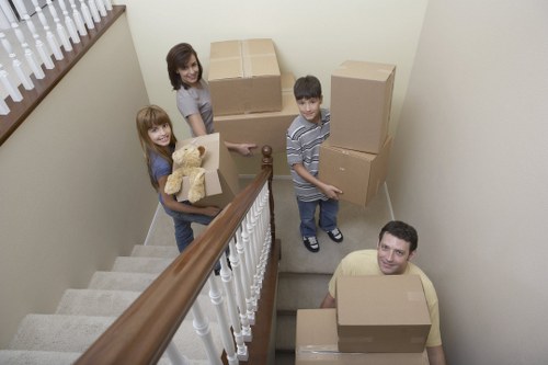 Packing and loading boxes for a Bayswater home move